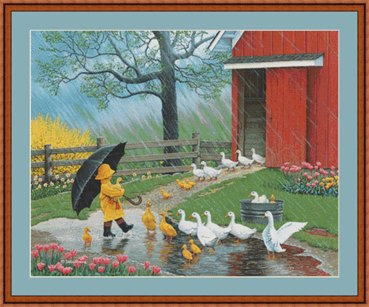 A Good Day for Ducks - Cross Stitch Pattern