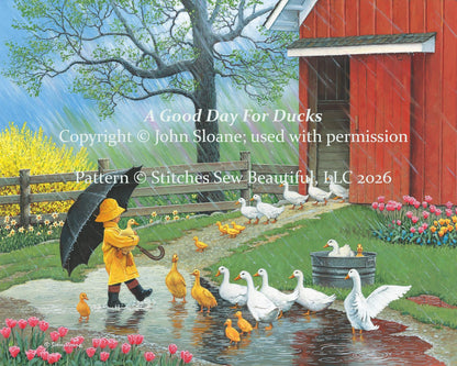 A Good Day for Ducks - Cross Stitch Pattern
