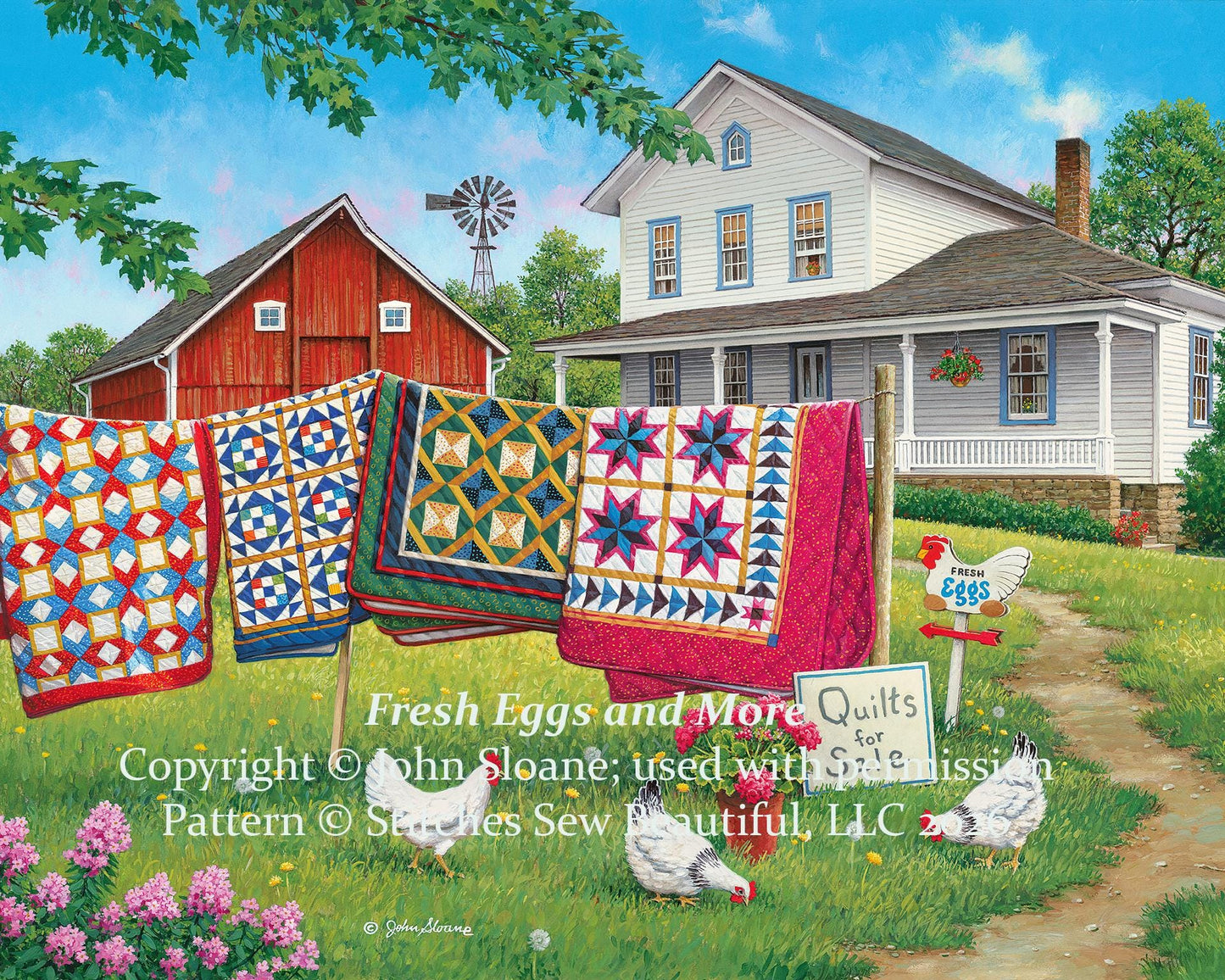 Fresh Eggs and More - Cross Stitch Pattern