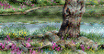 Deer Crossing - Cross Stitch Pattern