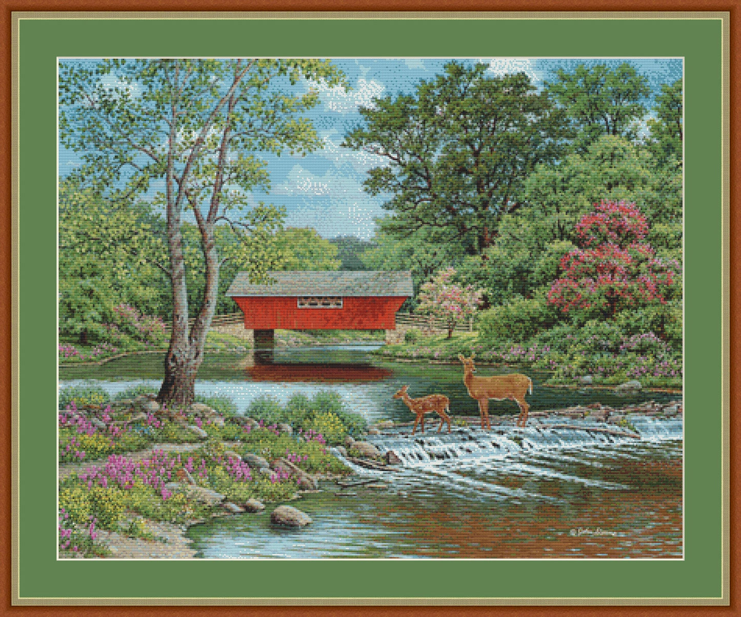 Deer Crossing - Cross Stitch Pattern