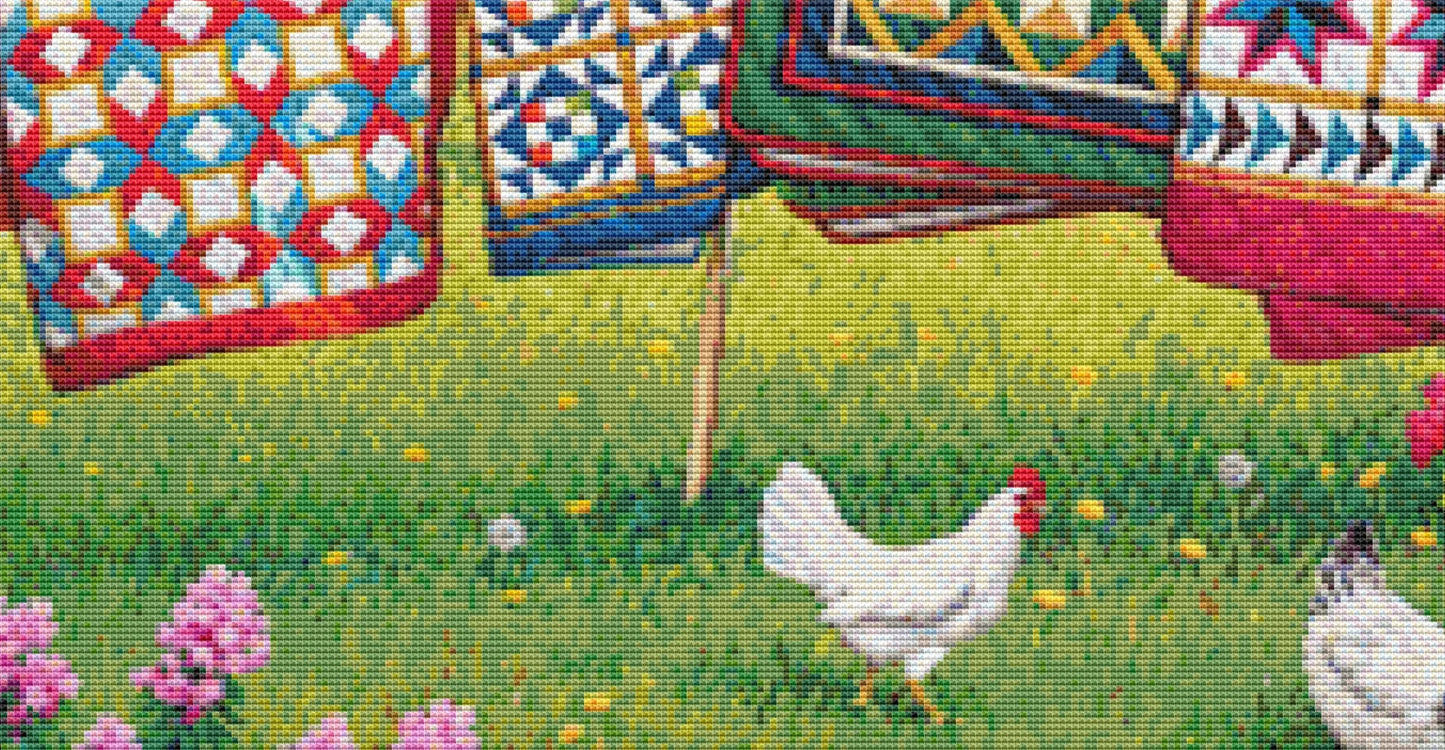 Fresh Eggs and More - Cross Stitch Pattern