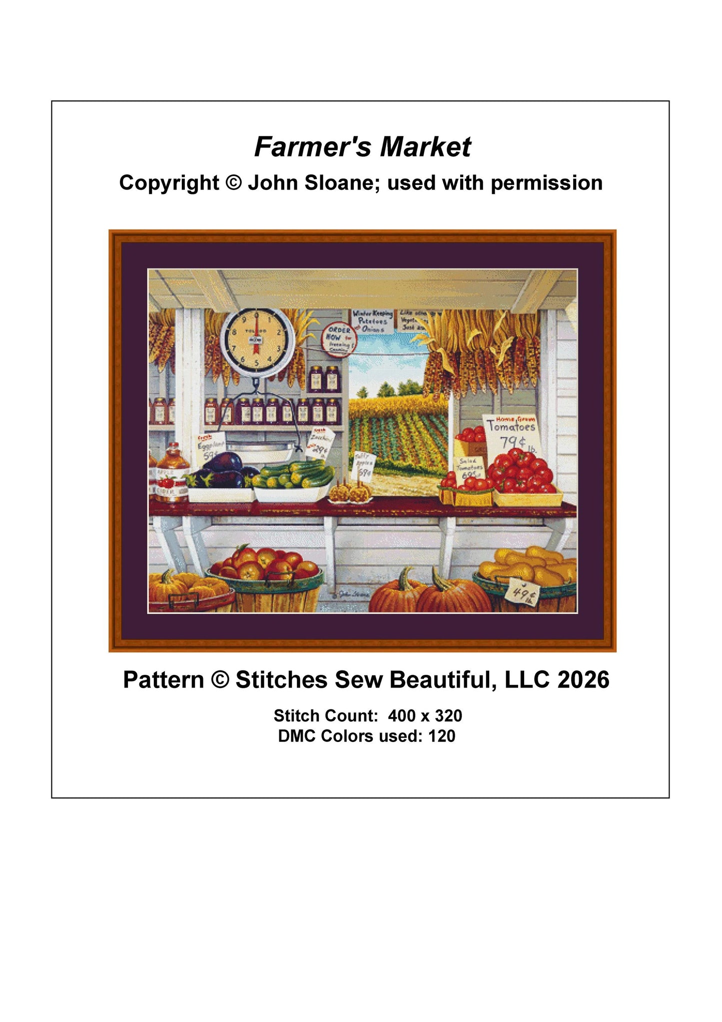 Farmer's Market - Cross Stitch Pattern