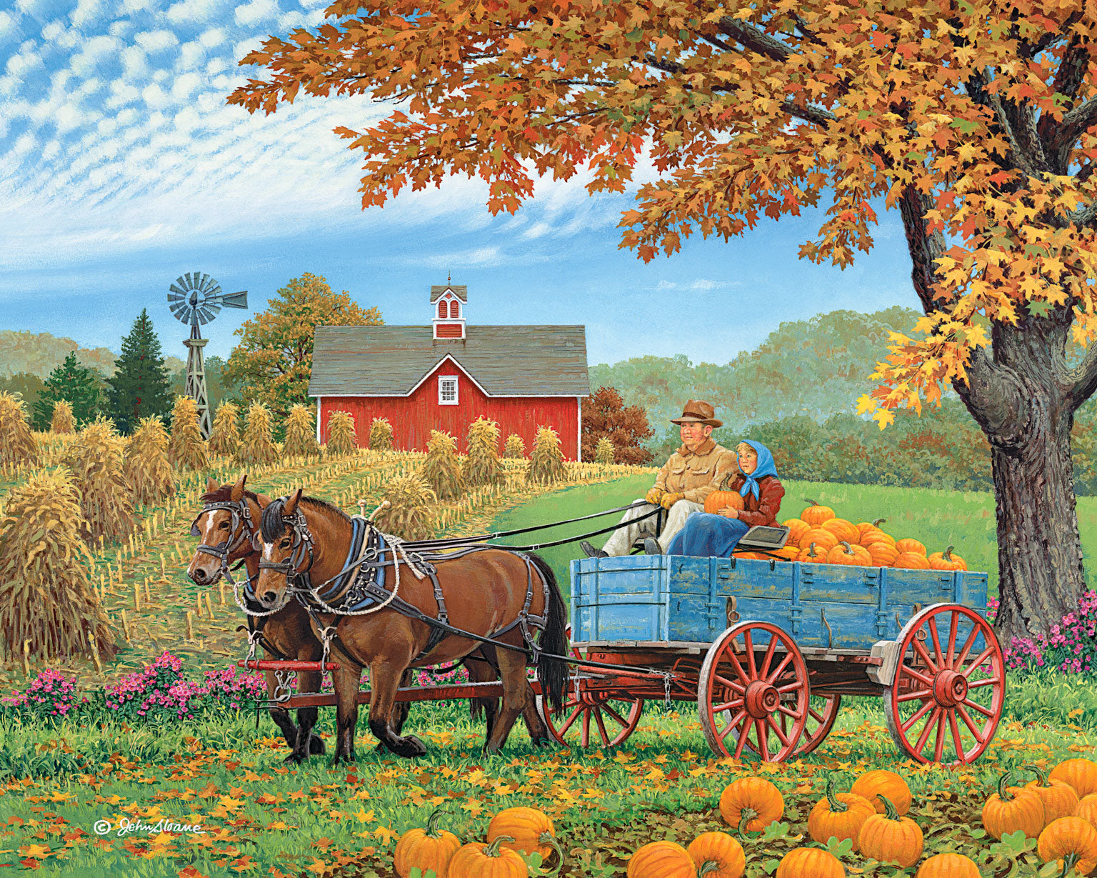 Сбор урожая осенью. Художник John Sloane осень. Осень в деревне урожай. Осенний деревенский пейзаж. Повозка с урожаем.