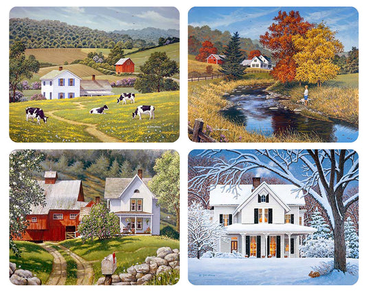 Country Seasons Magnet Set