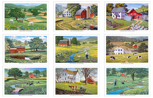 Farm Scenes Postcard Set