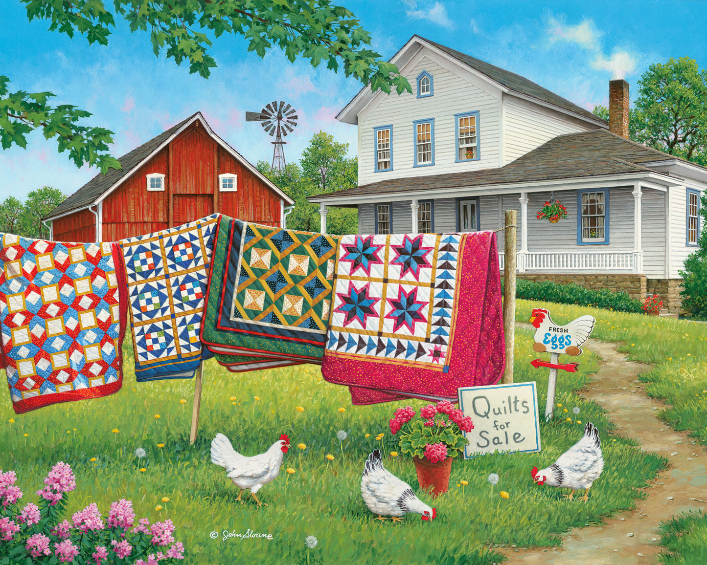 Fresh Eggs and More - Puzzle by John Sloane