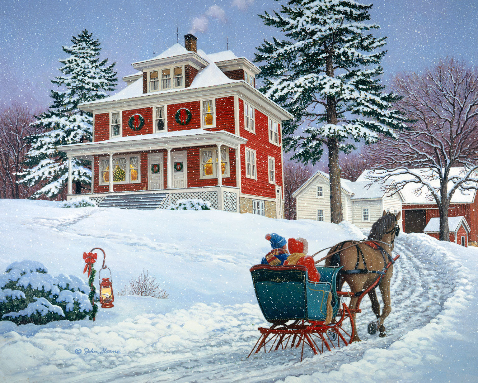 Home Again (xmas) © John Sloane – John Sloane Art