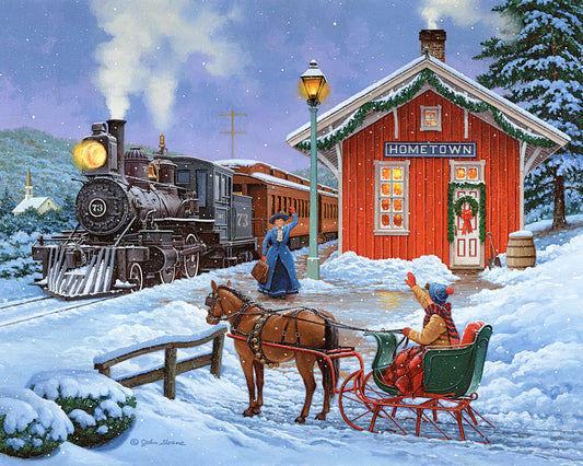 Home for the Holidays - "Glow in the Dark" Puzzle by John Sloane