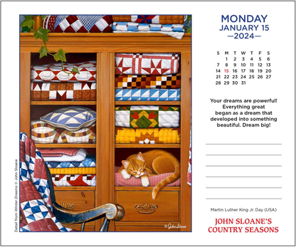 John Sloane's Country Seasons 2024 Day-to-Day Calendar