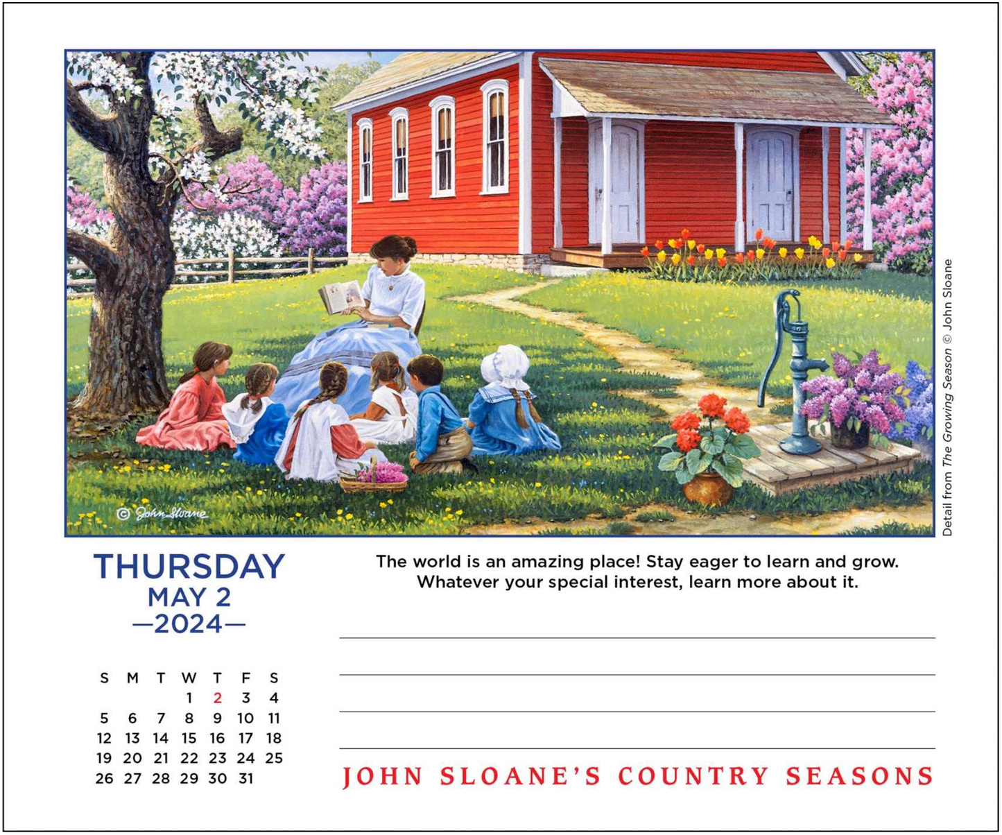 John Sloane's Country Seasons 2024 Day-to-Day Calendar