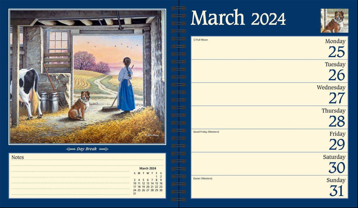 John Sloane's Country Seasons 2024 Monthly/Weekly Planner