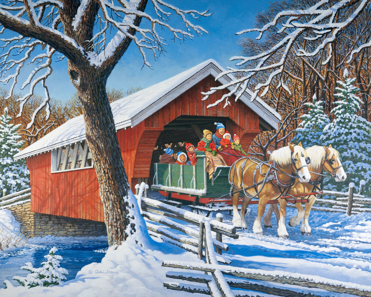 Sleigh Ride - Puzzle by John Sloane