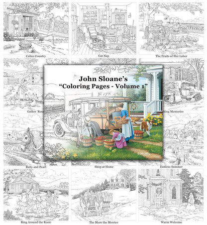John Sloane's Coloring Pages - Volume 1